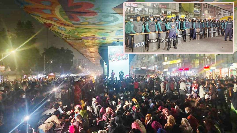 শিক্ষা উপদেষ্টার বক্তব্য প্রত্যাখ্যান তিতুমীরের শিক্ষার্থীদের, অবরোধ ঘিরে সতর্ক পুলিশ