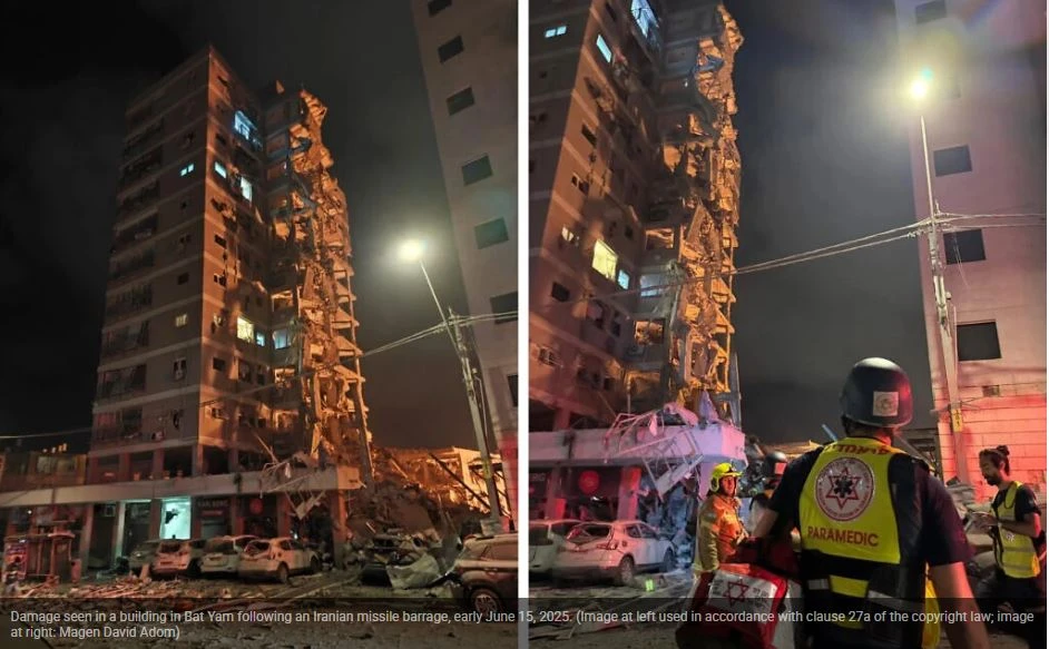 ইরানের পাল্টা হামলায় ৮ ইসরায়েলি নিহত, আহত ২ শতাধিক