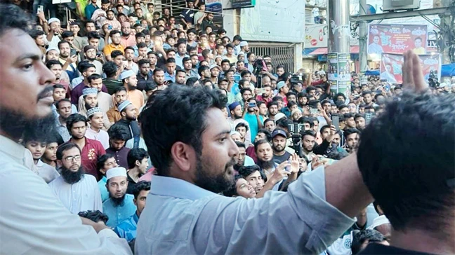 কাঙ্ক্ষিত বাংলাদেশ এখনও আসেনি, মুজিববাদ মুছে ফেলতেই হবে— হবিগঞ্জে নাহিদ ইসলাম