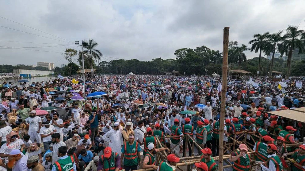 সমাবেশ মঞ্চে আসছেন জামায়াত নেতারা, চলছে সাংস্কৃতিক অনুষ্ঠান
