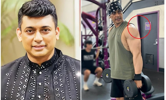এডিট করে মাসল দেখাতে গিয়ে দরজাই বাঁকিয়ে ফেললেন জায়েদ