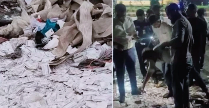নারায়ণগঞ্জ থেকে: গাজীপুরের ৫ বস্তা উদ্ধার ভোটার আইডি কার্ড উদ্ধার 