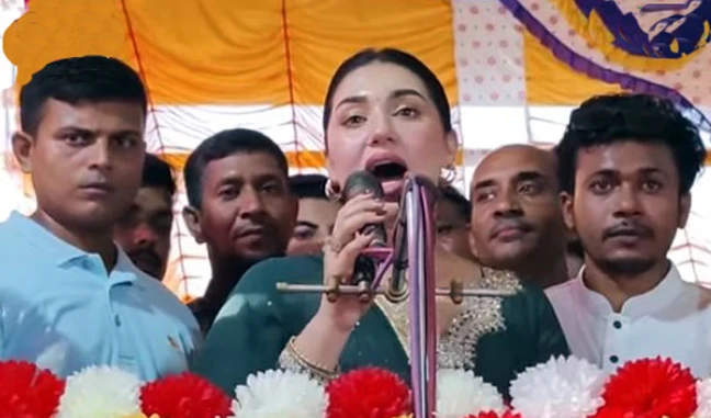 এবার বিএনপির সমাবেশে অপু বিশ্বাস (ভিডিও)