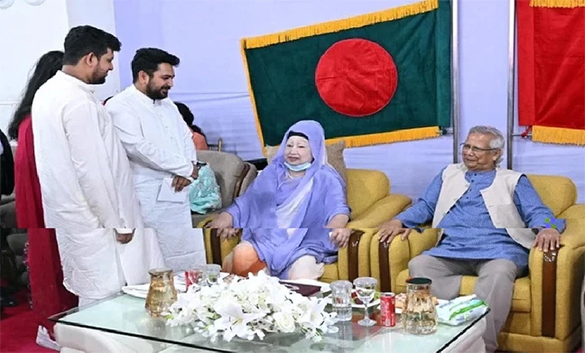 প্রধান উপদেষ্টা ও বেগম খালেদা জিয়ার সঙ্গে নাহিদ ইসলামের সাক্ষাৎ