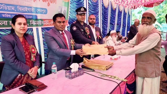 শেরপুর ঝিনাইগাতীতে বীর মুক্তিযোদ্ধাদের সংবর্ধনা