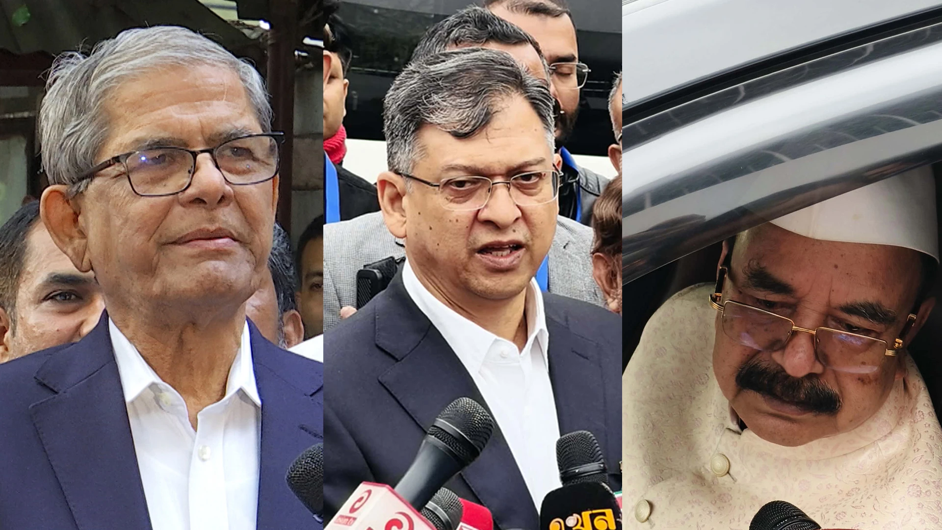 শাহজালাল বিমানবন্দরে মির্জা ফখরুলসহ স্থায়ী কমিটির সদস্যারা