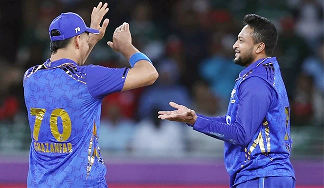 আইএল টি-টোয়েন্টি: বল হাতে দুর্দান্ত সাকিব,  হয়েছেন ম্যাচ সেরাও