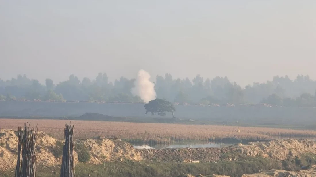 টেকনাফ সীমান্তে মিয়ানমারের মর্টারশেল–গুলিতে কেঁপে উঠল বসতঘর, আতঙ্কে সীমান্তবাসী