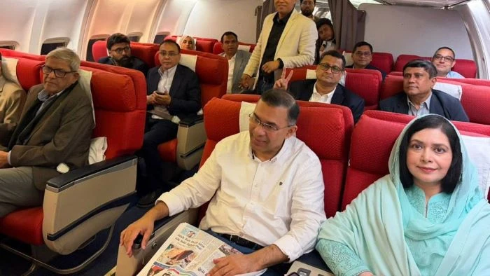 নির্বাচনী প্রচারণায় অংশ নিতে সিলেটের পথে তারেক রহমান