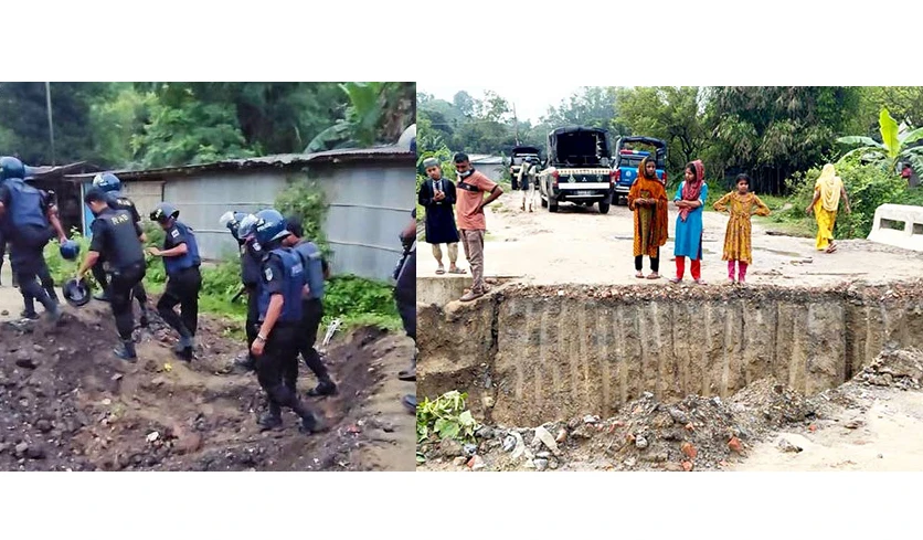 জঙ্গল সলিমপুরে র‍্যাব-পুলিশ ক্যাম্পে মধ্যরাতের সশস্ত্র হামলা, বুলডোজারে দেয়াল গুঁড়িয়ে রাস্তা কেটে পালায় দুর্বৃত্তরা
