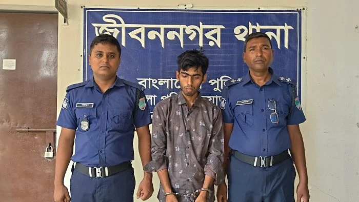 জীবননগরে স্ত্রীকে হত্যাচেষ্টার অভিযোগে স্বামী আটক, হাসপাতালে চিকিৎসাধীন নববধূ