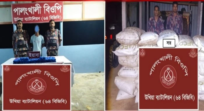উখিয়ায় বিজিবির অভিযানে ১ লাখ ৯০ হাজার ইয়াবা উদ্ধার, আটক ১
