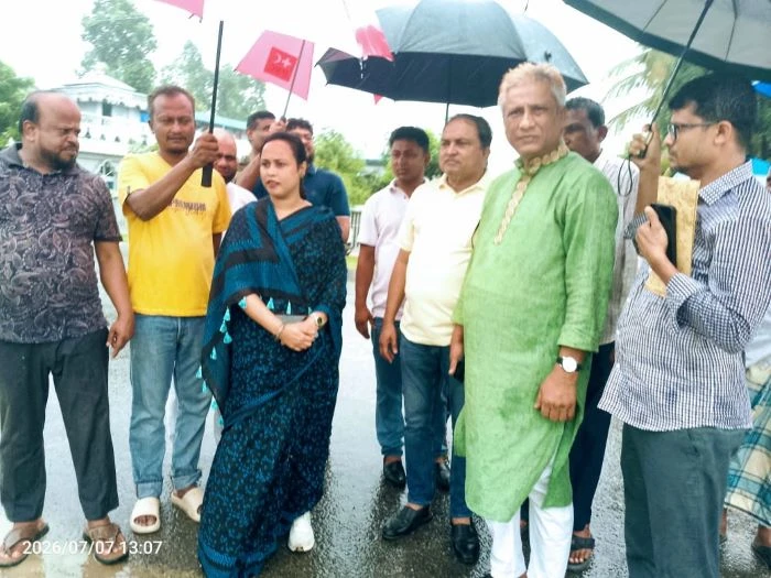উখিয়ায় দুর্যোগপ্রবণ এলাকা পরিদর্শনে ইউএনও, প্রস্তুত ৪৫ সাইক্লোন সেন্টার