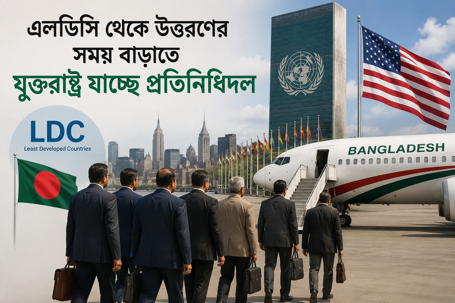 নিউইয়র্কে জাতিসংঘ সদর দপ্তরে এলডিসি ইস্যুতে বাংলাদেশের কূটনৈতিক মিশন