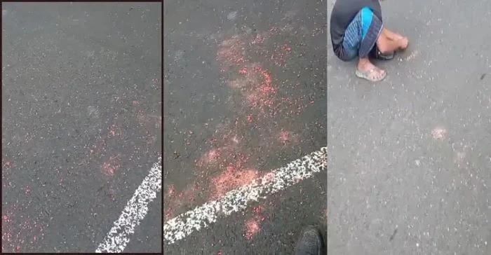 মহাসড়কজুড়ে ইয়াবার ছড়াছড়ি, কুড়িয়ে নিলেন পথচারীরা