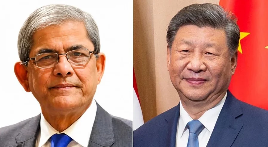 রাষ্ট্রপতি মির্জা ফখরুলকে শি জিনপিংয়ের অভিনন্দন