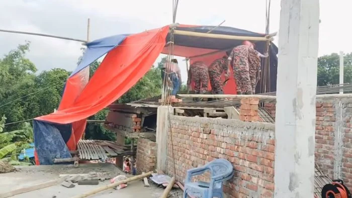 ফরিদপুরে ভবনের সাটারিং খুলতে গিয়ে চাপা পড়ে নির্মাণ শ্রমিকের মৃত্যু