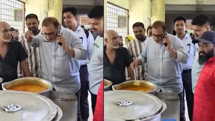 হাসপাতালের রোগীদের খাবারের গন্ধ শুঁকে সমালোচনার মুখে বিএনপি নেতা