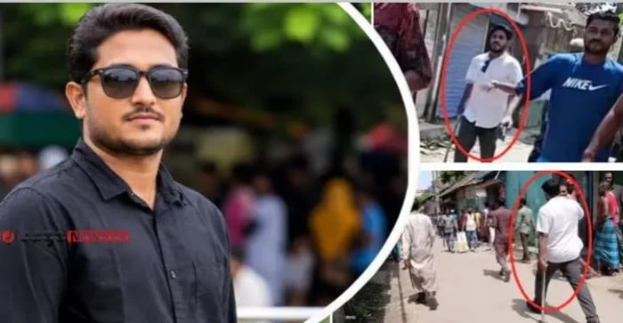 কিশোরগঞ্জে বিএনপির দু’পক্ষের সংঘর্ষে চাইনিজ কুড়াল হাতে ছাত্রদল নেতা