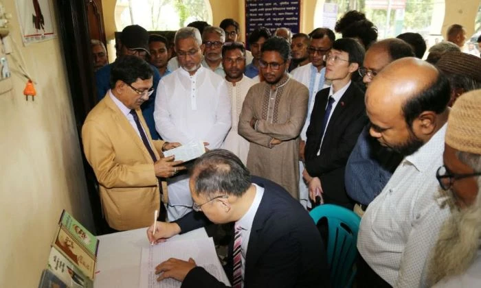 ভাসানী বিশ্ববিদ্যালয় পরিদর্শনে চীনা দূতাবাসের প্রতিনিধিদল