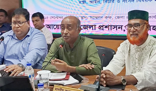 ফ্যাসিস্ট সরকারের আমলে ৬০ লাখের বেশি মিথ্যা মামলা হয়েছে: আইনমন্ত্রী