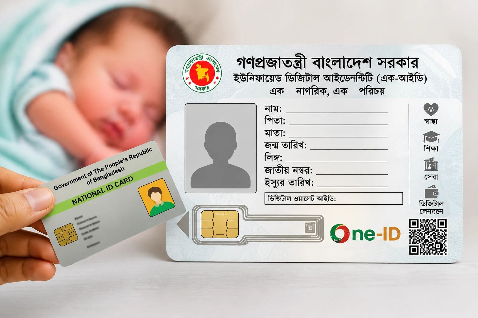 সব নাগরিকের জন্য ‘এক-আইডি’; জন্মের পরই মিলবে ডিজিটাল পরিচয়