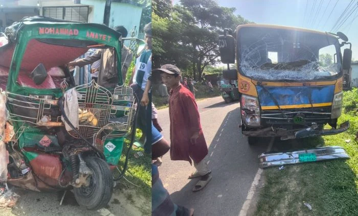 টেকনাফের হোয়াইক্যংয়ে যাত্রীবাহী অটোরিকশা ও মিনিট্রাক মুখোমুখি সংঘর্ষে চালক সহ দুইজন নিহত